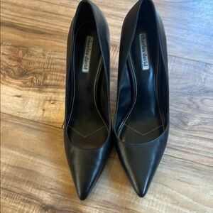 Charles David Black Leather Women's Pumps